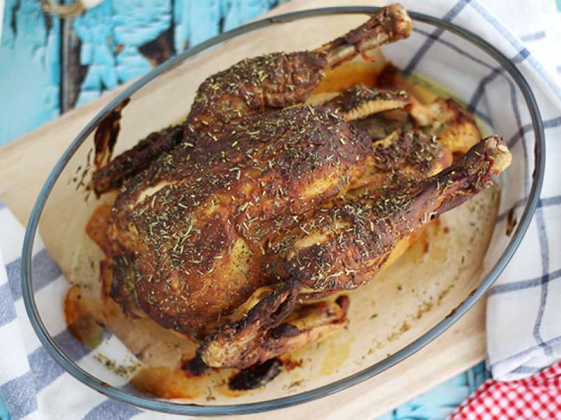 Roasted chicken with Dijon mustard and herbs - photo 2