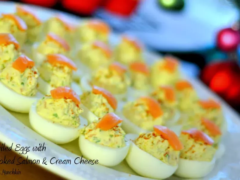 Safeway Holiday Recipe: Deviled Eggs with Smoked Salmon and Cream Cheese