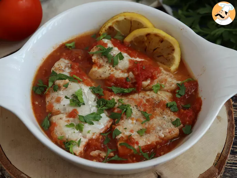 Saithe with a tomato, lemon and cumin sauce - easy and tasty recipe - photo 3