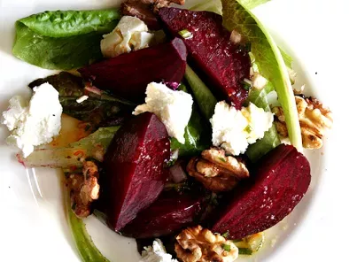 Salt Roasted Beets with Goat Cheese & Toasted Walnuts - photo 2