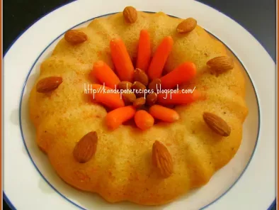Semolina carrot cake