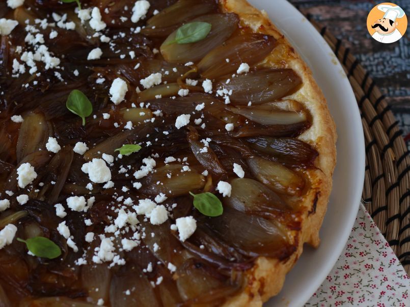 Shallot and feta tart tatin, the irresistible savory version! - photo 4