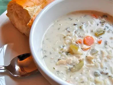 Slow Cooker Creamy Chicken and Wild Rice Soup - photo 2
