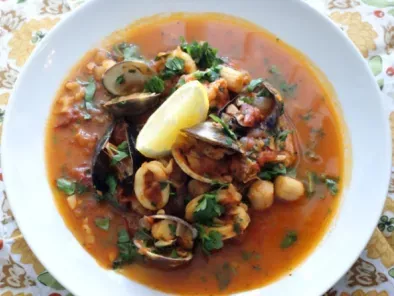 Soupe de fruits de mer au safran~seafood soup w/saffron
