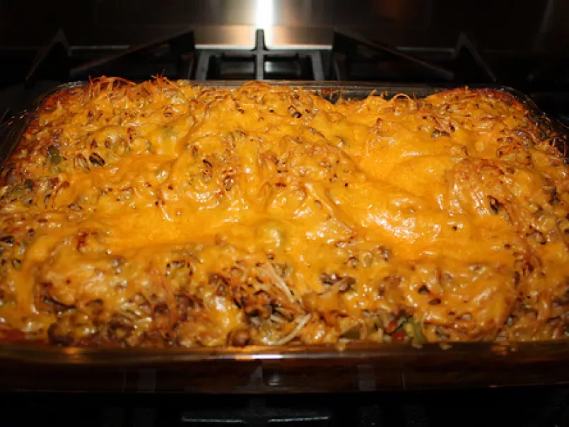 Southern Style Baked Spaghetti