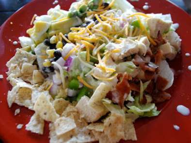 Southwestern Cobb Salad with Avocado Ranch Dressing