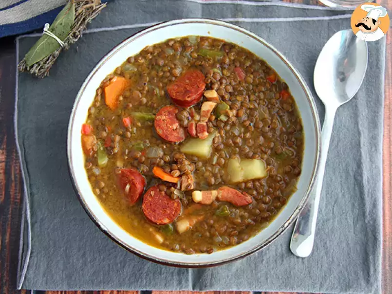 Spanish lentil soup, Recipe Petitchef