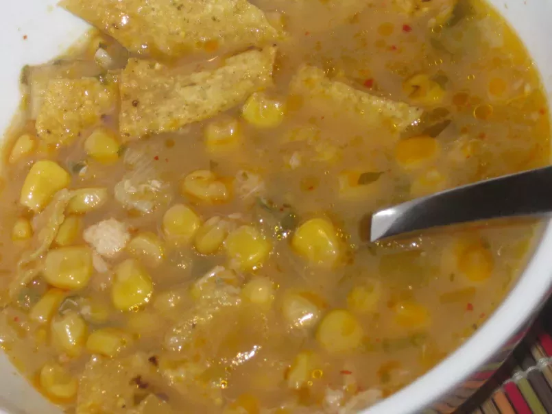 Spicy Corn and Crab Soup With Crispy Tortilla Strips - photo 2