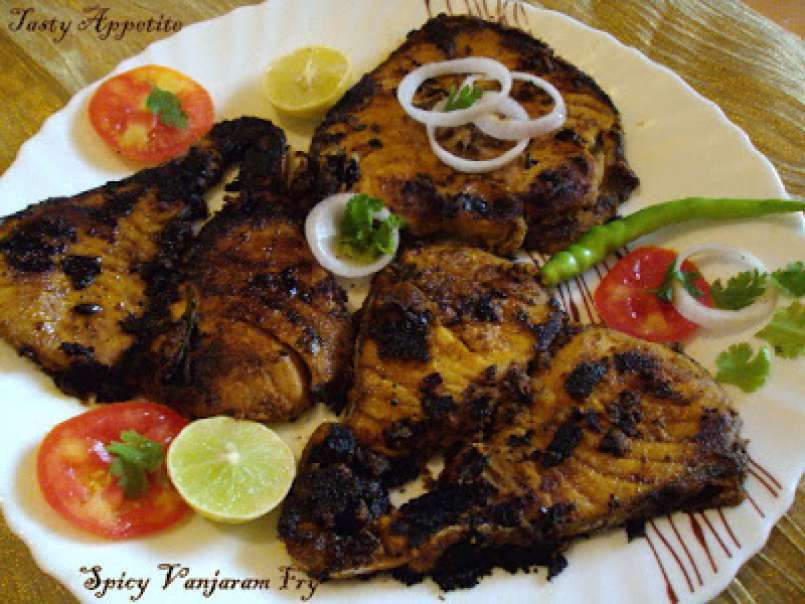 Spicy Vanjaram Fish Fry / King / Seer Fish Fry