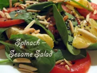 Spinach-sesame salad