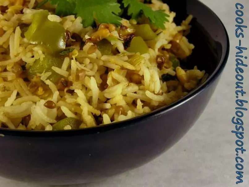 Sprouted Matki Pulao (Moth Beans Pilaf) - photo 2
