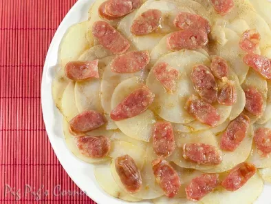 Steamed Potatoes with Lap Cheong (Chinese Sausages)...And The Winner Is...