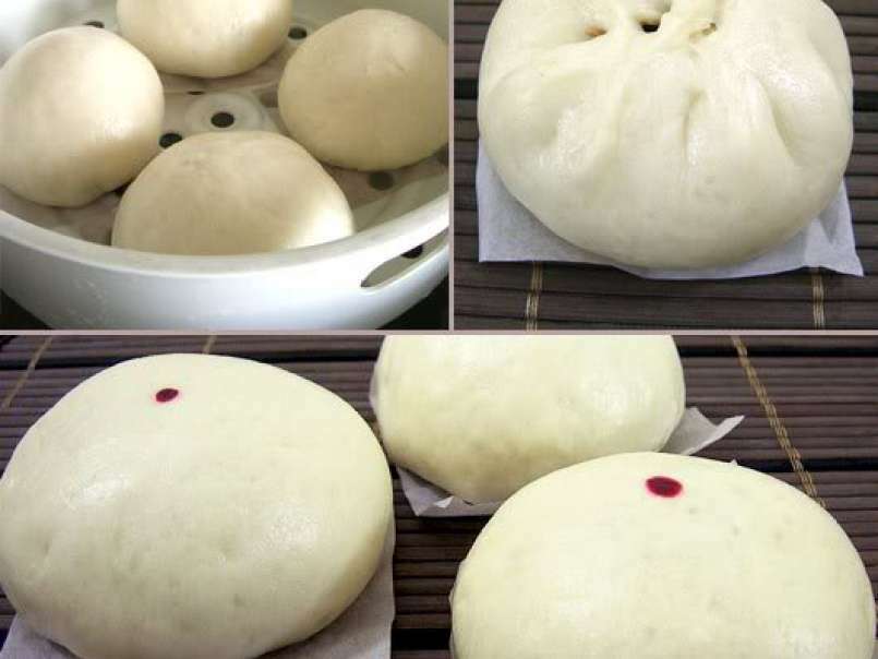 Steamed Red Beans Paste Bun/Pao - photo 3