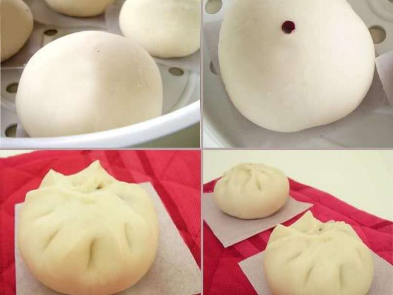 Steamed Red Beans Paste Bun/Pao - photo 4