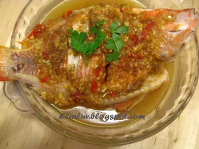 Steamed Red Tilapia With Hot & Sour Plum Sauce - photo 3