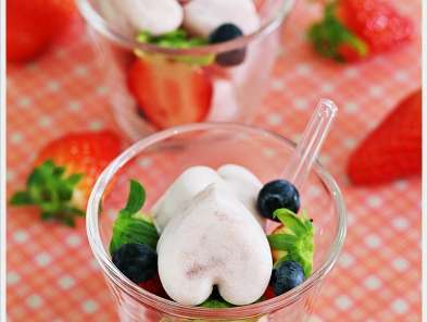 Strawberries Yogurt Hearts