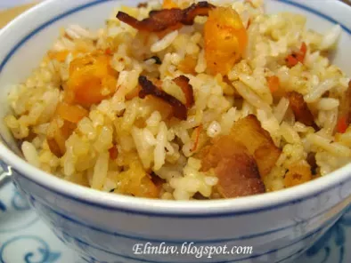 Streaky Bacon Fried Rice With Salted Egg Yolk - photo 5