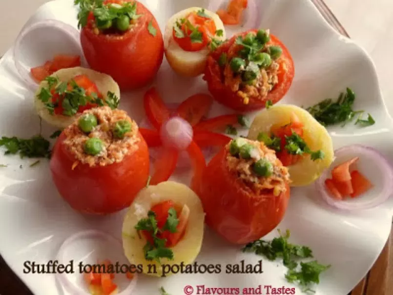 Stuffed tomatoes and potatoes salad - photo 2