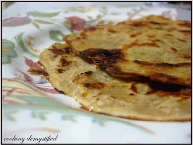 Sweet chapati err ..Indian flat bread with jaggery