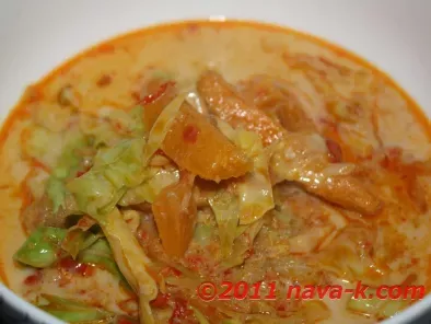 Sweet Potatoes & Cabbage In Coconut Sauce