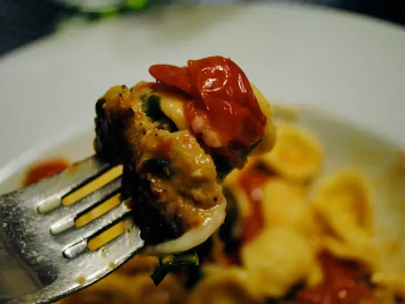 Tasty tuesday ~ orecchiette pasta w/ mini chicken meatballs - photo 3