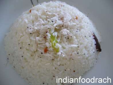 Traditional coconut rice( thengai sadam/ thengina anna)