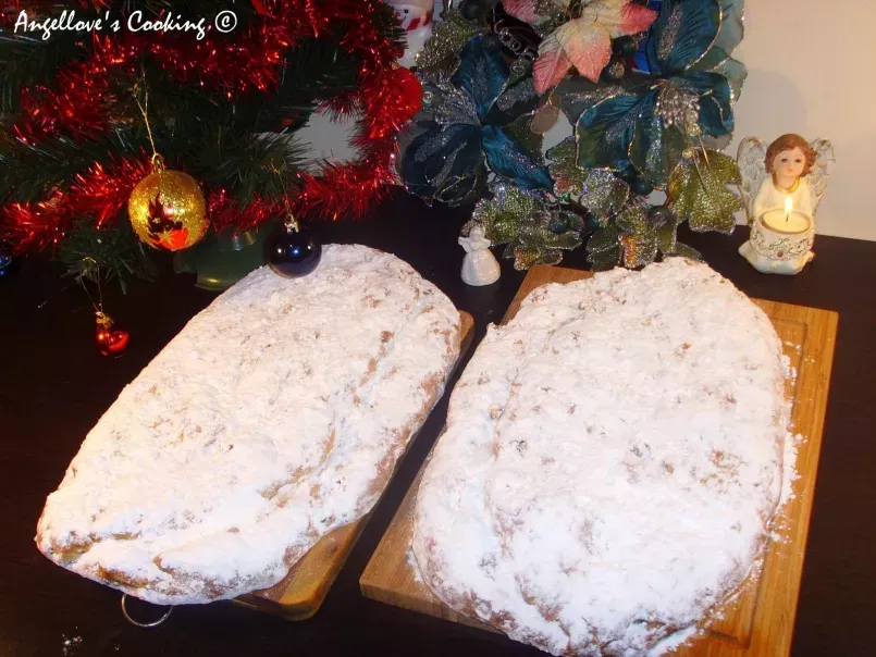Traditional German Christmas Stollen with Almond Marzipan - photo 2