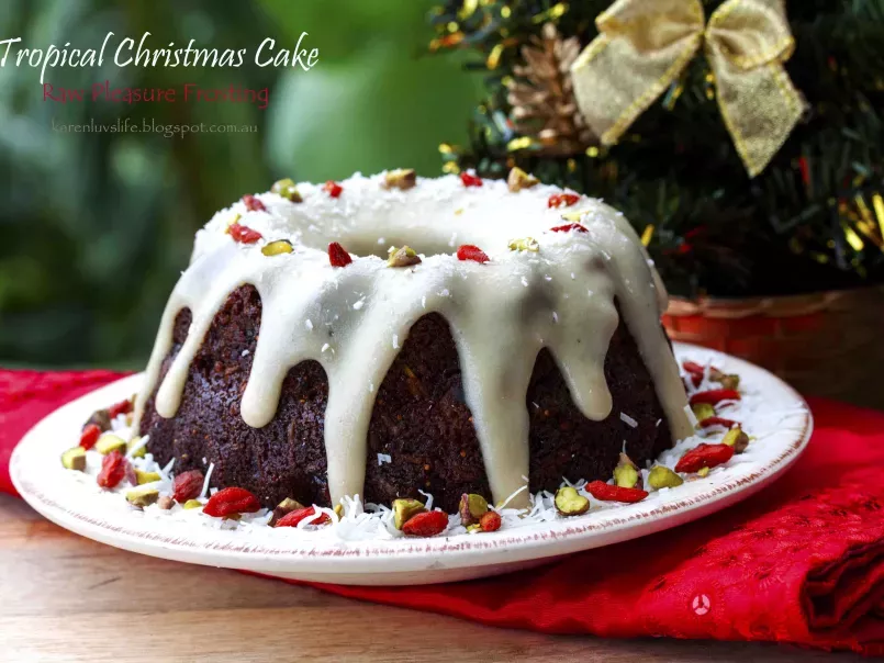 Tropical Christmas Fruit Cake with Raw Pleasure Frosting - photo 3