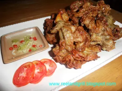 Tsitsaron or Chicharon Bulaklak (Deep Fried Pork Mesentery)