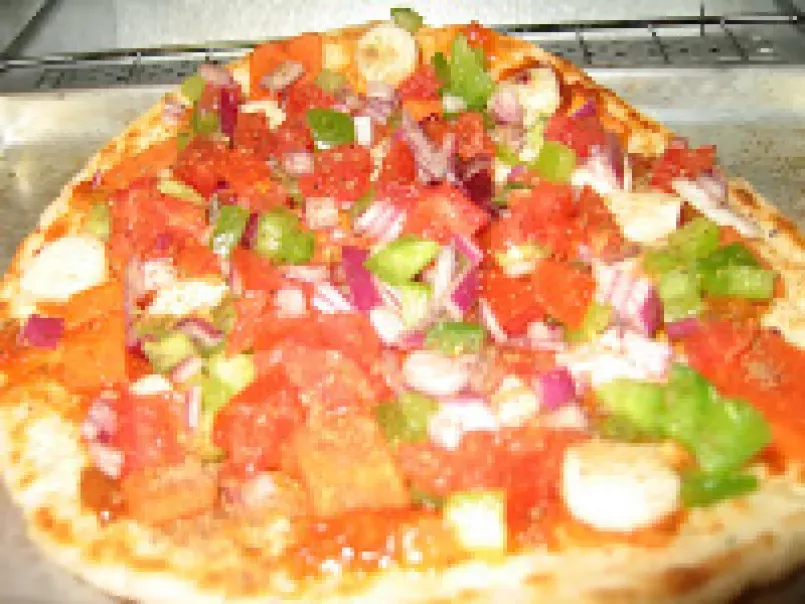 Vegetable and Papaya Pizza(Healthy and Lowfat)