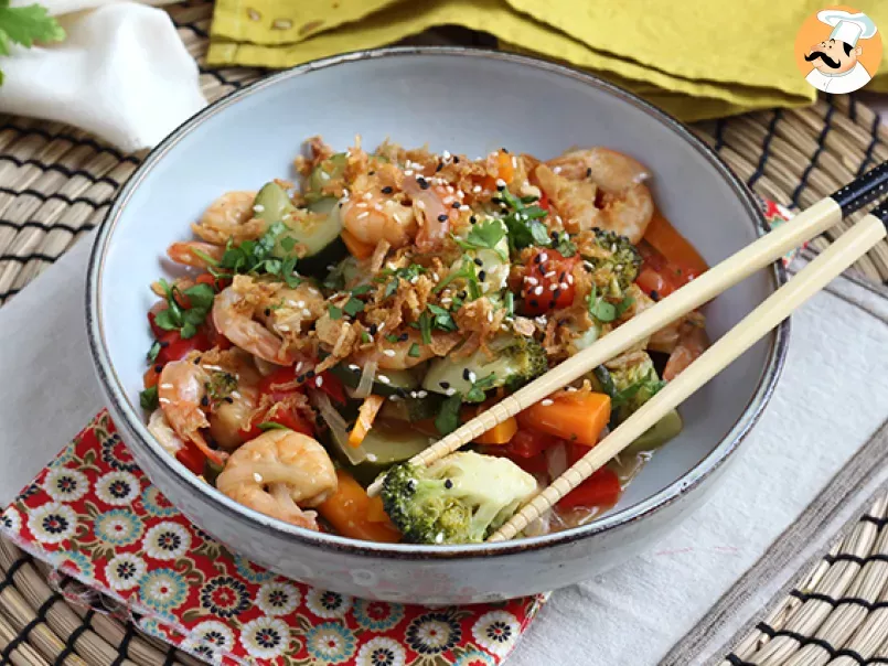 Vegetable and shrimps wok - photo 4
