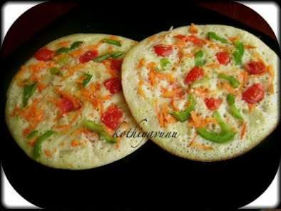 Vegetable Uthappam/Savoury Pancakes Topped with Vegetables - photo 2