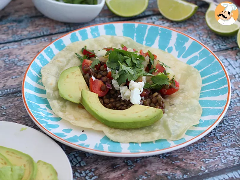 Vegetarian tacos with lentil salad - photo 2