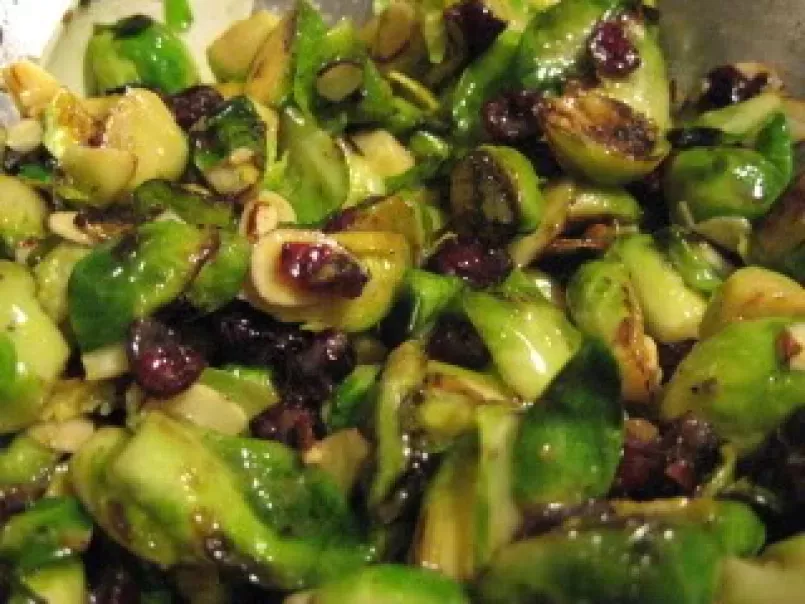 Warm Brussels Sprouts Salad with Honey Dijon Vinaigrette