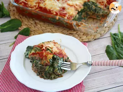 Zucchini lasagna filled with spinach - gluten free - photo 2