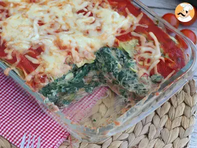 Zucchini lasagna filled with spinach - gluten free - photo 4