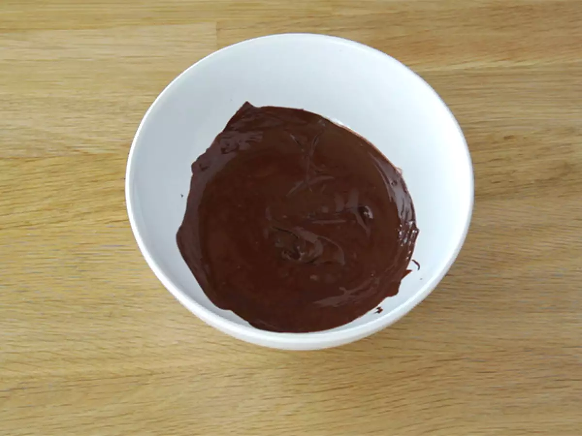 Step 1: Chop the chocolate and melt it.