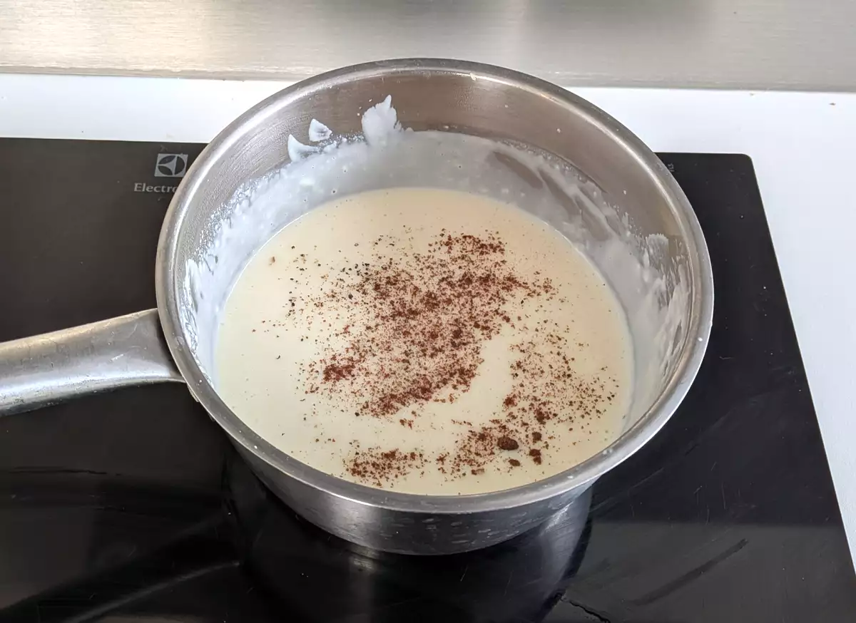 3. Prepare the béchamel sauce