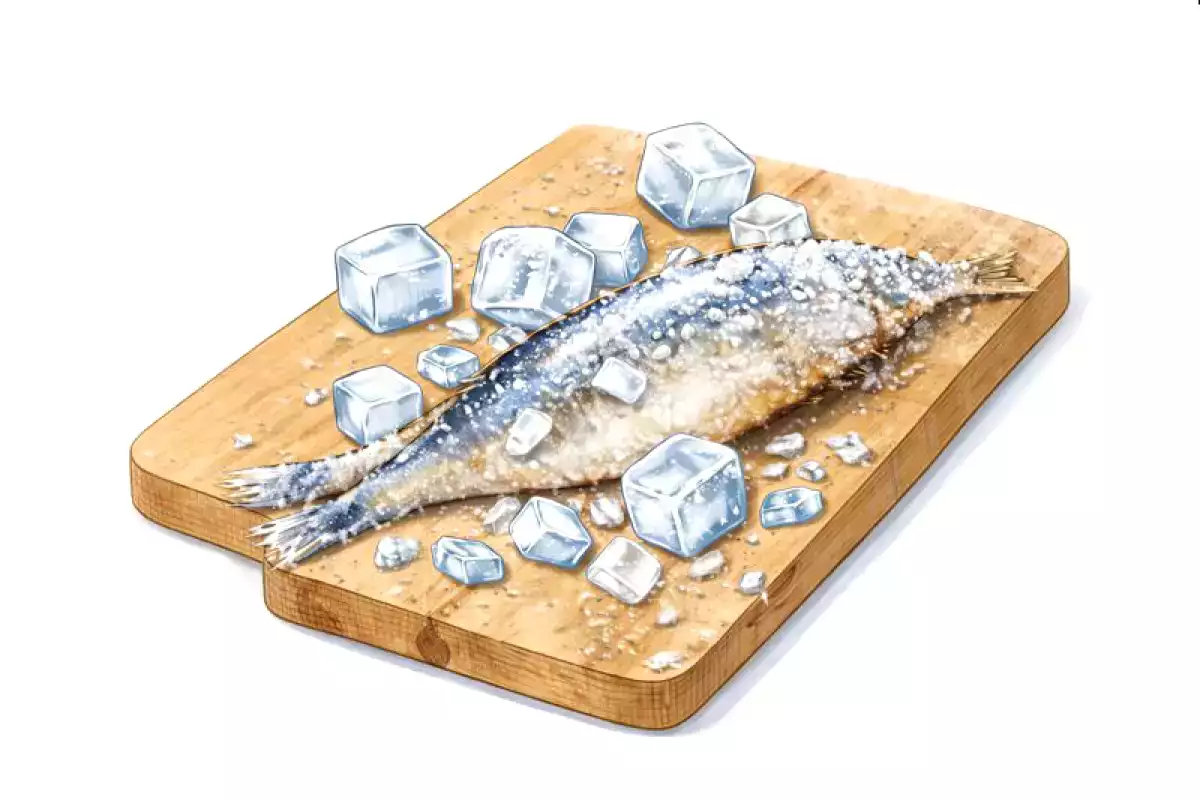 4. Partially frozen sardines: more firmness, less error