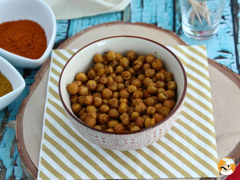 4. Curry flavored roasted chickpeas