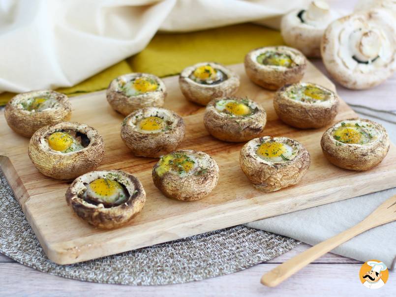 7. Mushrooms with quail eggs