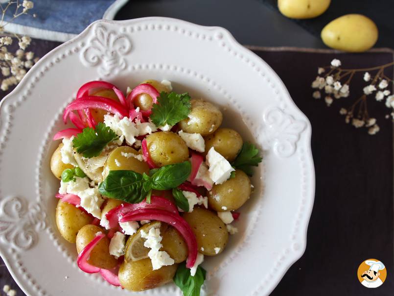 3. Potato cooked in parchment with lemon and feta: an explosion of flavors