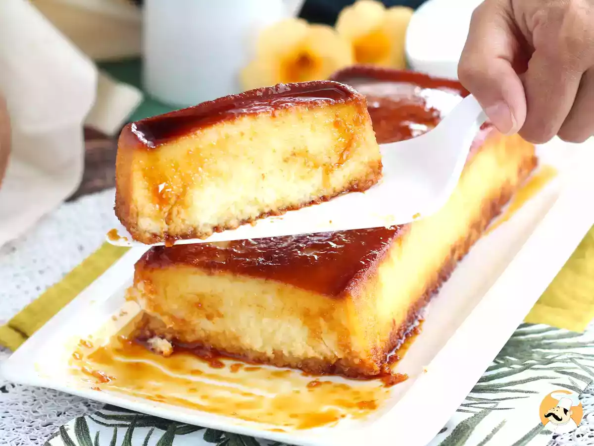 2. Coconut flan - a touch of lightness and tropical flavor