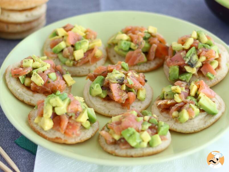 Salmon and avocado toasts