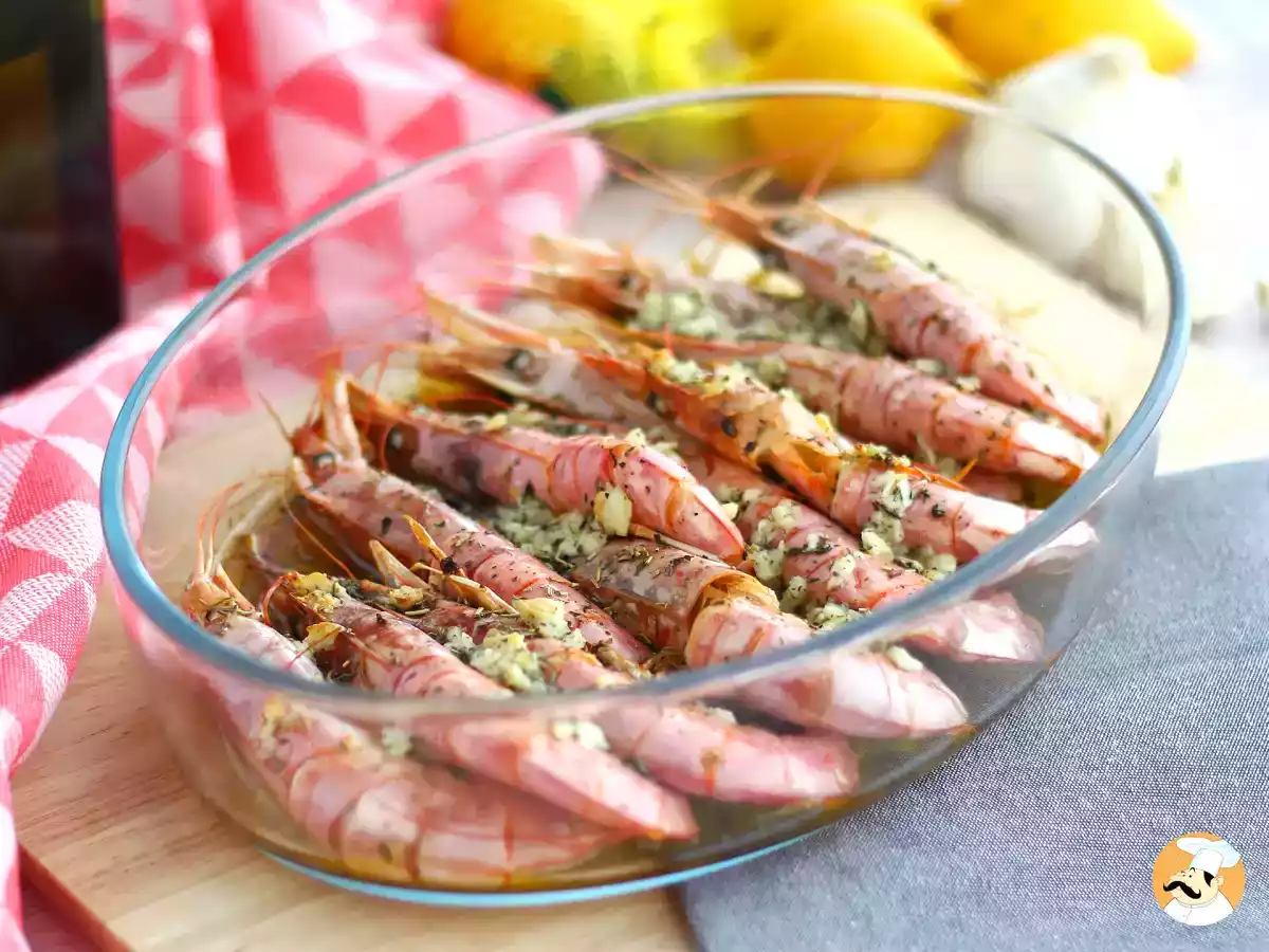 2. Roasted prawns with garlic and herbs - Starter or main course