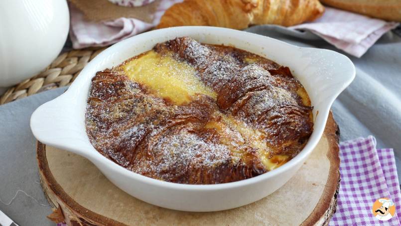 3. Baked French toast with croissants