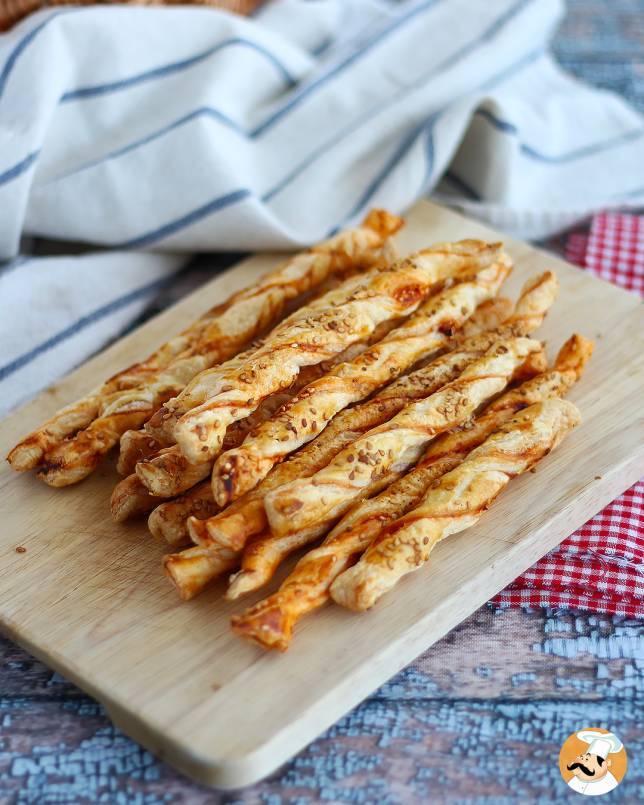 5. Sesame puff pastry breadsticks