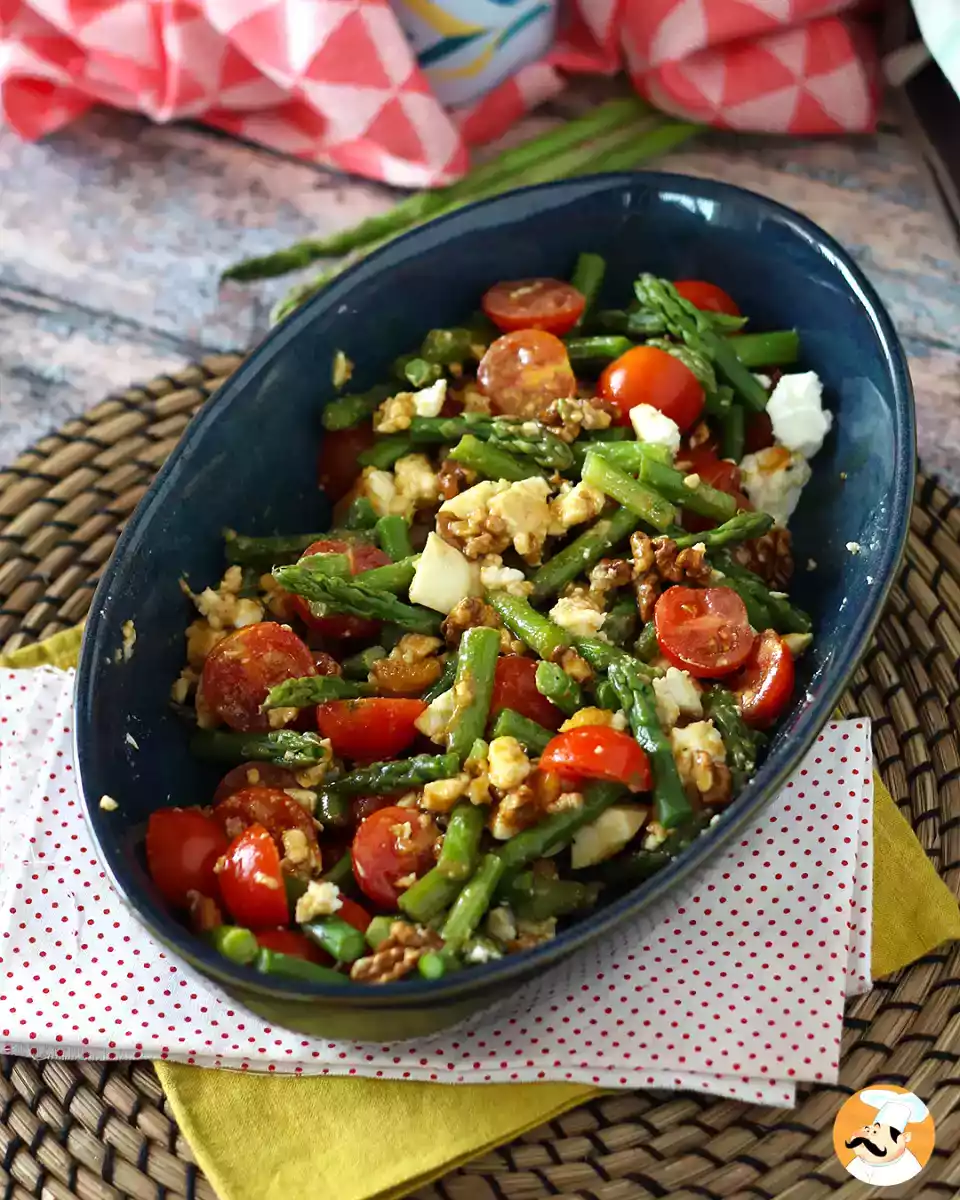 3. Asparagus, feta and walnut salad