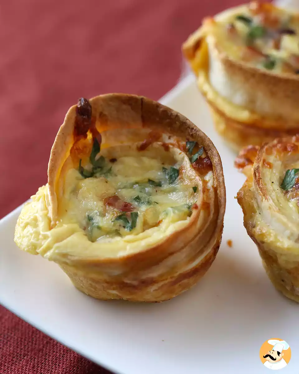 6. Mini quiche with tortillas