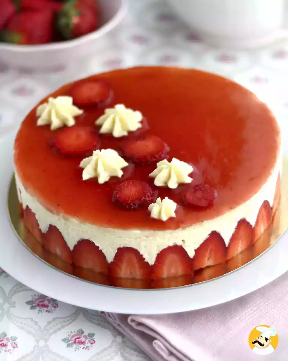 Fraisier, strawberry dessert perfect for springtime